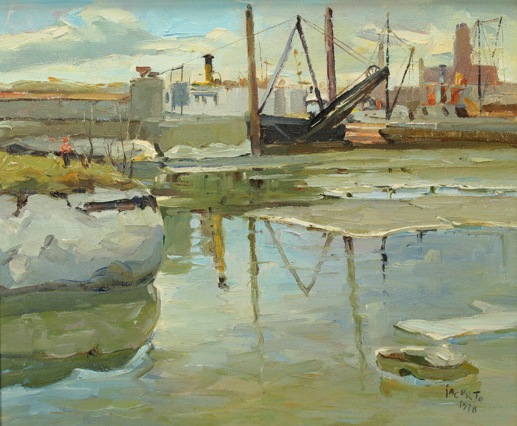 Francesco Iacurto , Oil on Canvas 20x24 -- Bassin Louise Que.