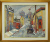 Armand Tatossian painting, Old Montreal - Oil on Canvas, 24x30