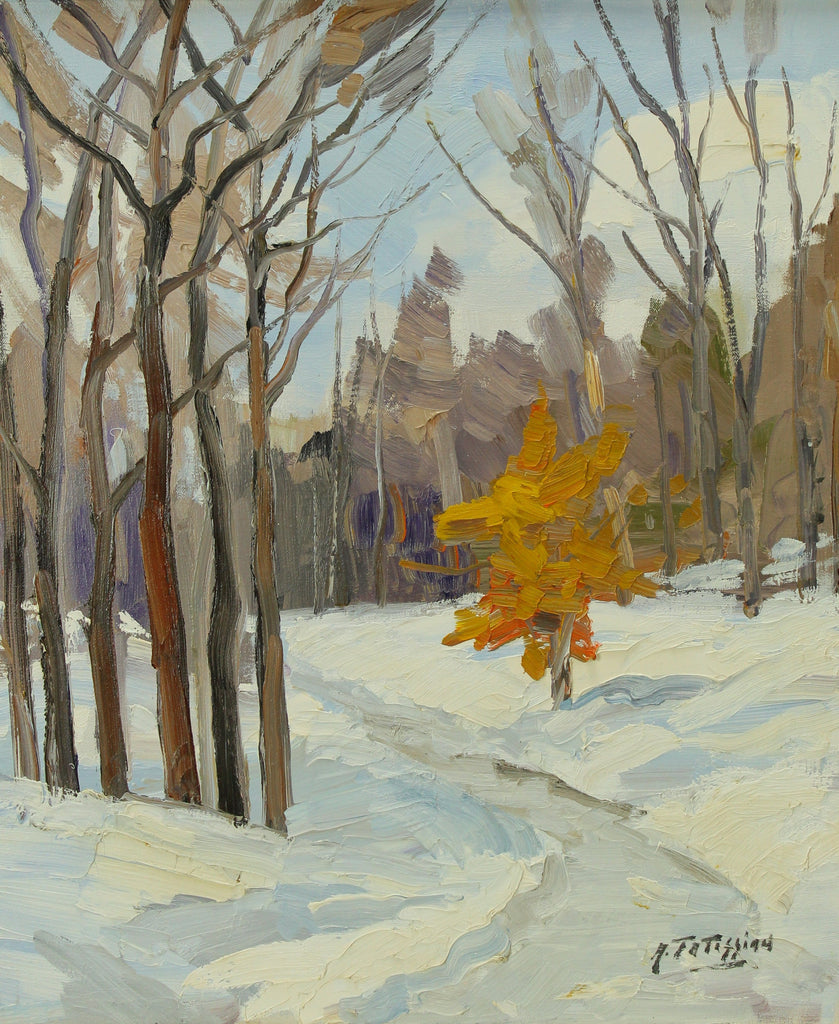 Armand Tatossian painting, Route à Saint Hilarion - Oil on canvas, 20x24