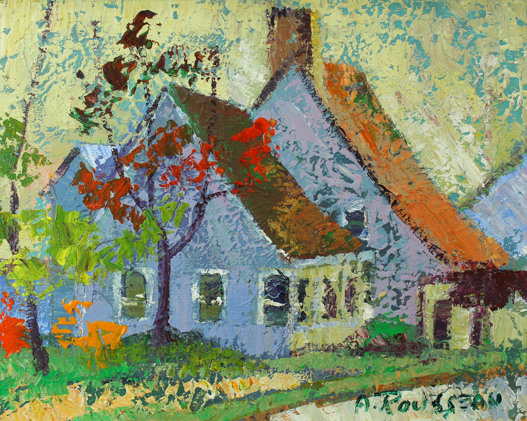 Albert Rousseau painting - Maison Canadienne