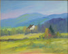 Christian Bergeron painting ,  Summer  Quebec landscape - Oil on Canvas, 16x20